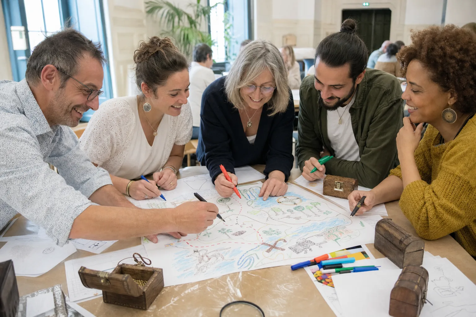 Atelier participatif autour d'une chasse au trésor personnalisée