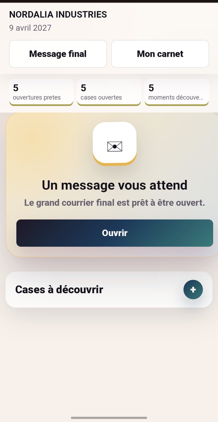 Message final d'un calendrier Safety Week digital